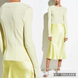 HP 🎊✨💛 Vince Variegated Rib Mock Neck Sweater Top M💛NWT